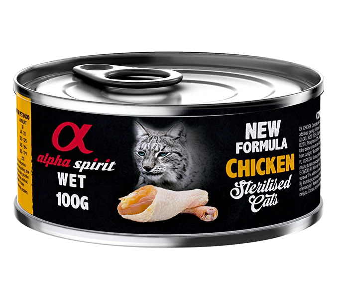 ALPHA SPIRIT Paté de Pollo para Gatos Esterilizados