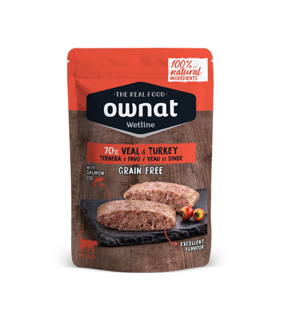 OWNAT Ternera y pavo para gato